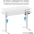 Стіл комп'ютерний OfficePro ODE1260W, з електрорегулюванням висоти