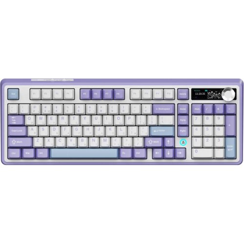 Клавіатура бездротова, механічна Ajazz AK980 Clear Sky Switch - Purple (AK980-CS-PWB)