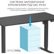 Стіл комп'ютерний OfficePro ODE1470B, з електрорегулюванням висоти