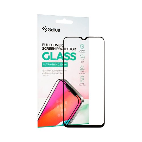 Захисне скло Gelius Full Cover Ultra-Thin, для Poco M3, 0.25мм, Black (00000091080)