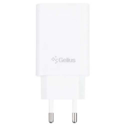 Мережевий зарядний пристрій Gelius Dos GP-HC062, 40W, 2xUSB Type-C, White (00000099740)
