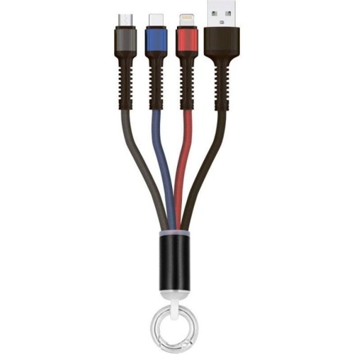 Кабель Gelius Pro Splitter GP-UC130 3in1, Yellow/Blue (00000090471)