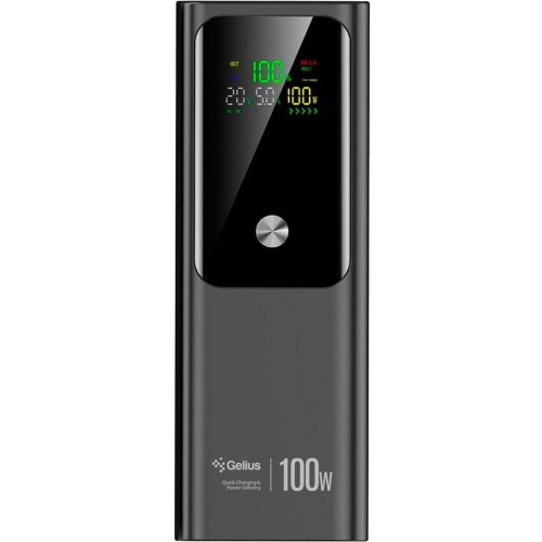 Зовнішній акумулятор Powerbank Gelius GT GP-PB307, 20000mAh, QC/PD 100W, Black (00000099212)