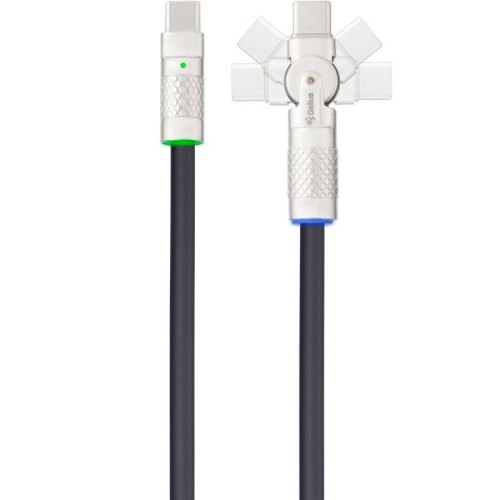 Кабель Gelius NAVY GP-UCN009, USB Type-C to USB Type-C, 60W, 1.2м, Black (00000099416)
