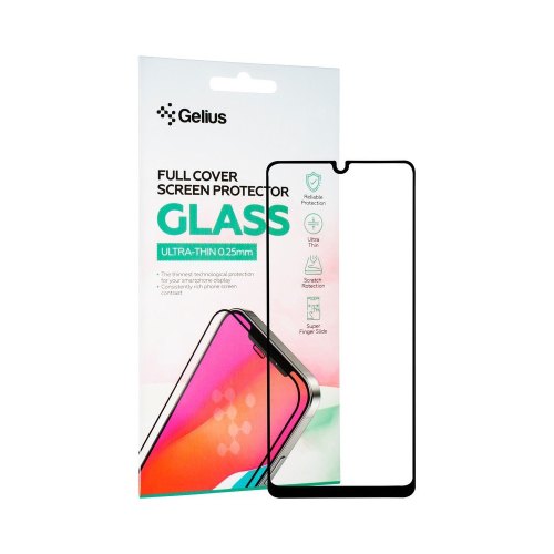 Захисне скло Gelius Full Cover Ultra-Thin, для Samsung Galaxy A22 (A225)/Galaxy M22 (M225)/Galaxy M32 (M325), 0.25мм, Black (00000089792)