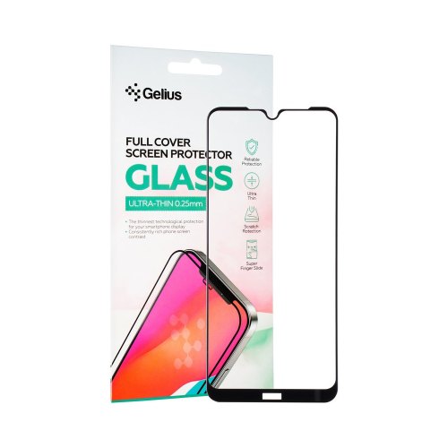 Захисне скло Gelius Full Cover Ultra-Thin, для Xiaomi Redmi Note 8T, 0.25мм, Black (00000093510)