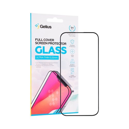 Захисне скло Gelius Full Cover Ultra-Thin, для Apple iPhone 16 Pro, 0.25мм, Black (00000099434)