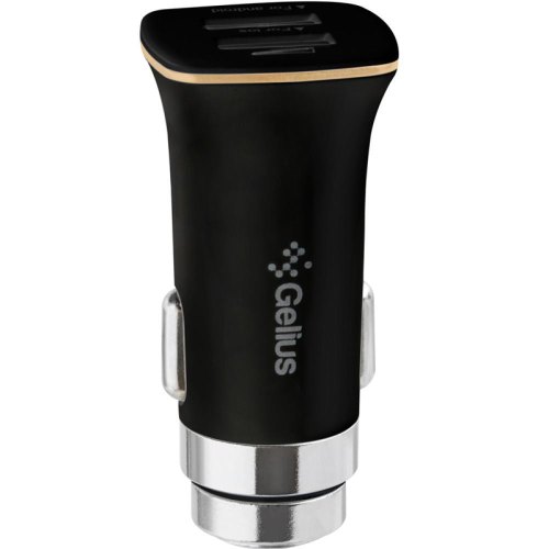 Автомобільний зарядний пристрій Gelius Pro Apollo GP-CC01, 2xUSB Type-A, 3.1A, 15W, кабель USB Type-A to MicroUSB, Black (00000092663)