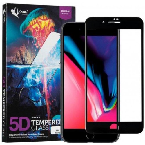 Захисне скло Krazi 5D, для Apple iPhone 7 Plus/iPhone 8 Plus, Black (00000071975)