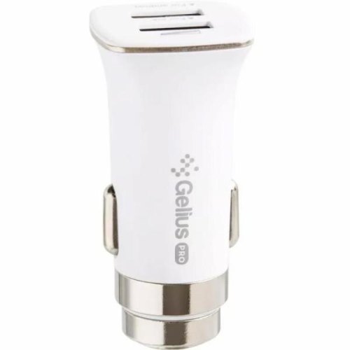 Автомобільний зарядний пристрій Gelius Pro Apollo GP-CC01, 2xUSB Type-A, 3.1A, 15W, кабель USB Type-A to USB Type-C, White (00000071435)
