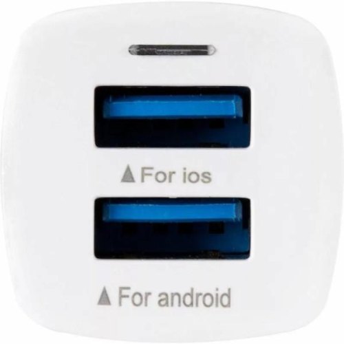 Автомобільний зарядний пристрій Gelius Pro Apollo GP-CC01, 2xUSB Type-A, 3.1A, 15W, кабель USB Type-A to USB Type-C, White (00000071435)