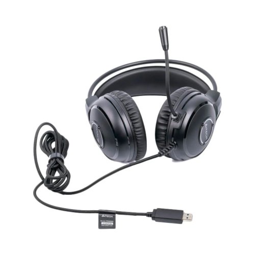 Гарнітура дротова, ігрова A4Tech FH300U Black