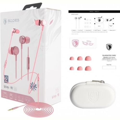 Гарнітура дротова Sades SA-610 Wings 10 Pink (sa610pkj)