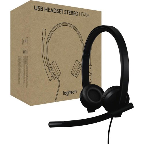 Гарнітура дротова Logitech H570e Teams Stereo USB-A (981-001430)