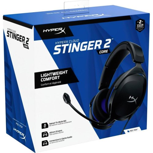 Гарнітура дротова, ігрова HyperX Cloud Stinger 2 для PS5/PS4 Black (6H9B6AA)