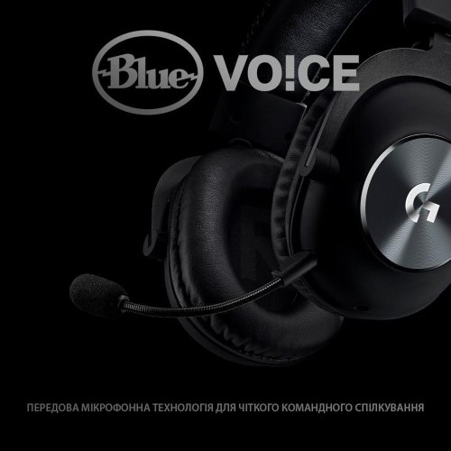 Гарнітура дротова, ігрова Logitech G Pro X with Stand Black (991-000358)
