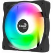 Вентилятор для корпусу AeroCool Frame X 12, 120мм, PWM, ARGB, Black (ACF3-FM11217.11)