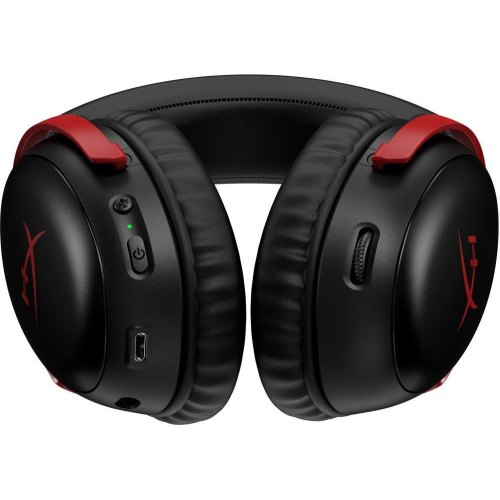 Гарнітура бездротова, ігрова HyperX Cloud III Wireless Black/Red (77Z46AA)