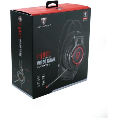 Гарнітура дротова, ігрова Motospeed H18 Black (mth18he)
