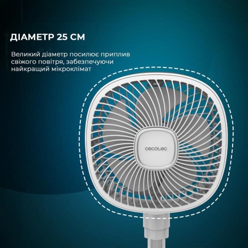 Вентилятор підлоговий Cecotec Telescopic fan EnergySilence 1000 FoldAir Portable (CCTC-08361)
