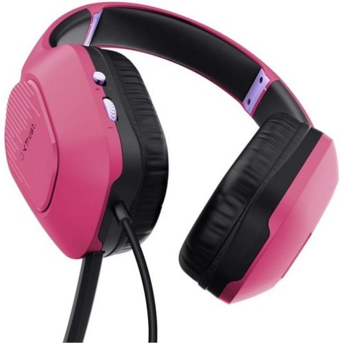 Гарнітура дротова, ігрова Trust GXT 415 Zirox Pink (24992)