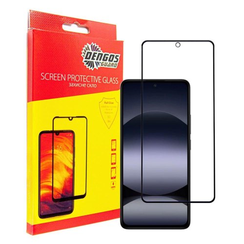 Захисне скло Dengos Full Glue, для Motorola G05, Black (TGFG-396)