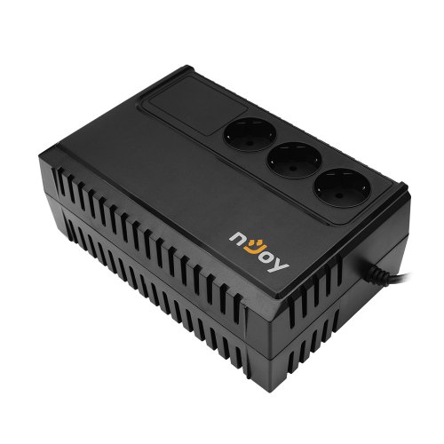 Джерело безперебійного живлення NJOY Renton 650 (PWUP-LI065RE-CG01B), лінійно-інтерактивне, AVR, 3xєвро, пластик