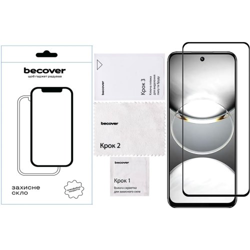 Захисне скло BeCover, для Tecno Spark 30C 4G/5G, Black (712319)