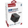 Мережевий зарядний пристрій Promate TripMate, 36W, Black