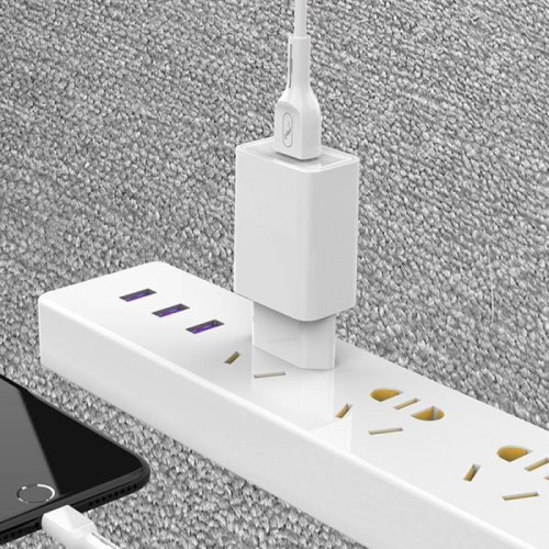 Мережевий зарядний пристрій SkyDolphin SC36T, USB Type-A, 2.4A, кабель USB Type-A to USB Type-C, White (SDMZP-000117)