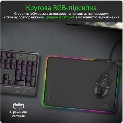 Килимок для миші Vertux Fluxpad, Black
