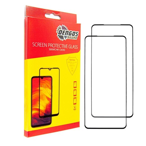 Захисне скло Dengos Full Glue, для Oppo Reno 12F, 2шт, Black (DG-TG2P-58)