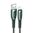 Кабель Usams US-SJ469, USB Type-A to Lightning, 1.2м, Dark Green (SJ469USB02)