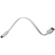 Кабель ColorWay, USB Type-A to MicroUSB, 0.25м, White (CW-CBUM-MUM25W)