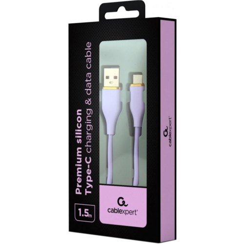 Кабель Cablexpert, USB Type-A to USB Type-C, 2.1A, 1.5м, Purple (CC-USB2S-AMCM-1.5M-P)
