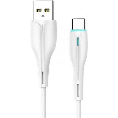 Кабель SkyDolphin S48T, USB Type-A to USB Type-C, 1м, White (SDUSB-000425)
