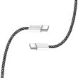 Кабель ColorWay, USB Type-C to USB Type-C, 3А, 1м, Black (CW-CBPDCC061-BK)