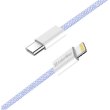 Кабель ColorWay, USB Type-C to Lightning, 3.0А, 1м, Purple (CW-CBPDCL061-PU)