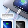 Кабель ColorWay, USB Type-C to Lightning, 3.0А, 1м, Purple (CW-CBPDCL061-PU)