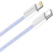 Кабель ColorWay, USB Type-C to Lightning, 3.0А, 1м, Purple (CW-CBPDCL061-PU)