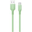 Кабель ColorWay, USB Type-A to USB Type-C, 2.4А, 1м, Green (CW-CBUC042-GR)