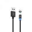 Кабель SkyDolphin S59L Magnetic, USB Type-A to Lightning, 1м, Black (USB-000440)