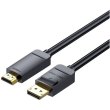 Кабель Vention, DisplayPort to HDMI, 3м, Black (HAGBI)