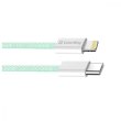 Кабель ColorWay, USB Type-C to Lightning, 3.0А, 1м, Green (CW-CBPDCL061-G)