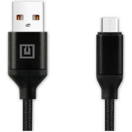 Кабель REAL-EL Premium Fabric, USB Type-A to MicroUSB, 2м, Black (EL123500048)