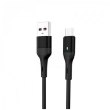 Кабель SkyDolphin S06V LED Smart Power, USB Type-A to MicroUSB, 1м, Black (USB-000559)