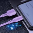 Кабель ColorWay, USB Type-A to Lightning, 2.4А, 1м, Purple (CW-CBUL044-PU)