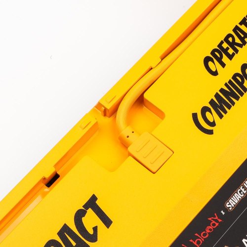 Клавіатура дротова A4Tech Bloody AT87 RGB Renegade Black/Yellow