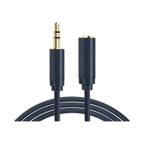 Аудіокабель Cabletime, 3.5мм (M) to 3.5мм (F), 3pin, 1.5м, Black (CF16J)