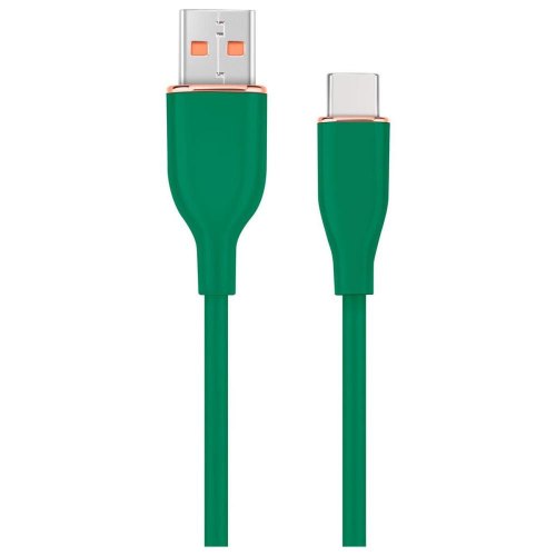 Кабель Cablexpert, USB Type-A to USB Type-C, 2.1A, 1.5м, Green (CC-USB2S-AMCM-1.5M-G)